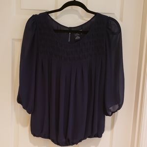 Navy blouse